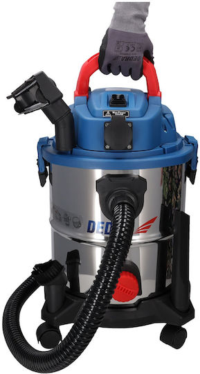 Dedra Vacuum Wet / Dry 1600W with Stainless Bin 20lt