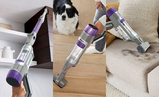 Shark Pet Power Detect Επαναφορτιζόμενη Σκούπα 2 σε 1 Stick & Χειρός 21.6V Γκρι