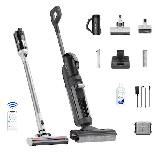 Tineco Floor One S6 Switch Pet Επαναφορτιζόμενη Σκούπα 2 σε 1 Stick & Χειρός 21.6V Μαύρη/Λευκή
