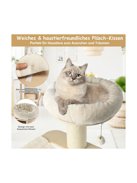 Costway Scratching Post Cat Trees White Height 174cm