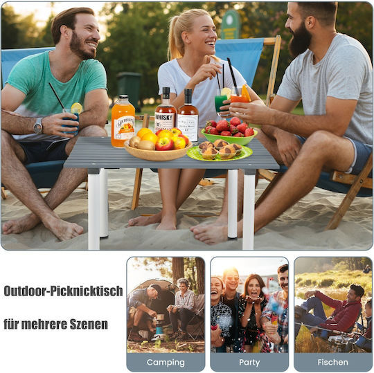 Costway Tabelle für Camping Klappbar Gray