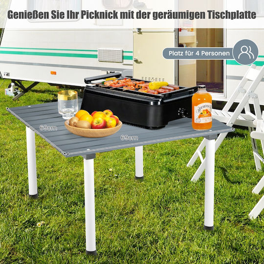 Costway Tabelle für Camping Klappbar Gray