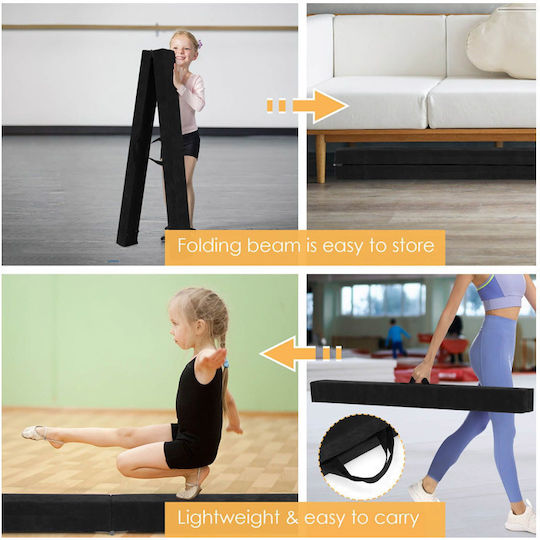 Costway Balance Platform Black 210x10x6.5cm 1pcs