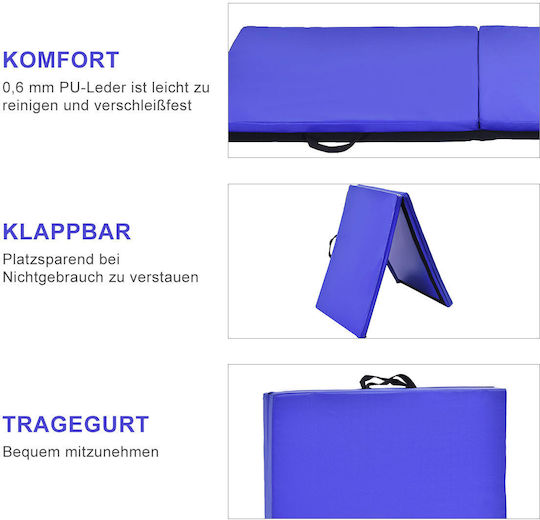 Costway Saltea Pliabilă Pentru Gimnastică Artistică Violet (90x60cm)