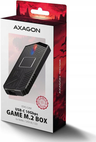 Axagon Θήκη για Σκληρό Δίσκο M.2 SATA III NVME με σύνδεση SATA USB 3.2 Type-C