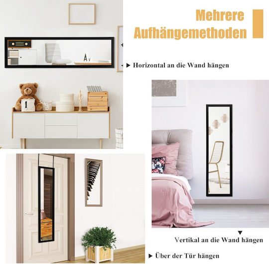 Costway JV10613BK Καθρέπτης από MDF Μπεζ