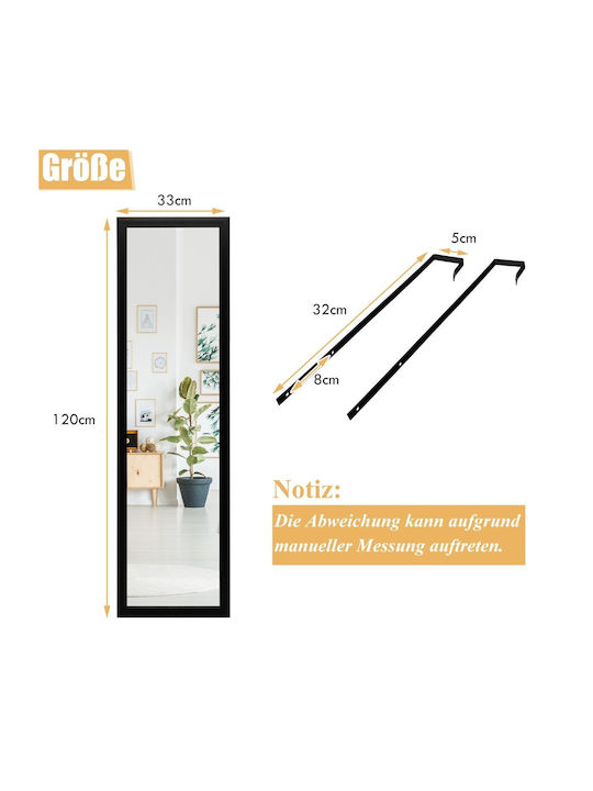 Costway Badezimmerspiegel aus MDF Beige