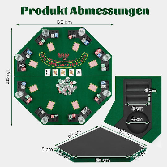 Costway Würfel Klappbar Grün 1Stück