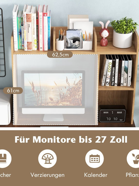 Desk Wooden Beige 94x25x74cm