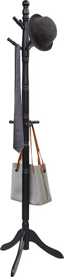 Costway Cuiere de podea Lemn Negru 50x50x175cm