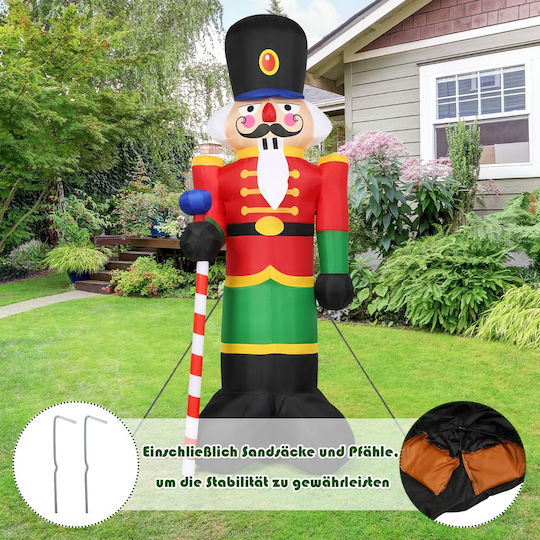Costway Umflat Nutcracker de Crăciun din Plastic