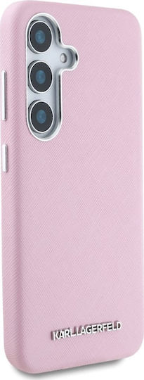 Karl Lagerfeld Saffiano Full Umschlag Rückseite Rosa (Galaxy S25)