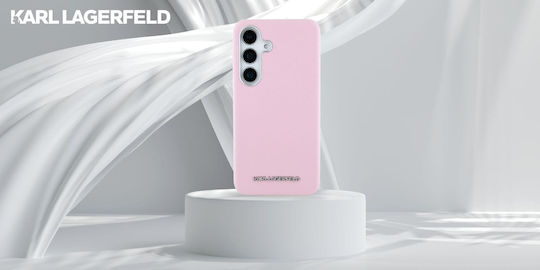 Karl Lagerfeld Saffiano Full Umschlag Rückseite Rosa (Galaxy S25)