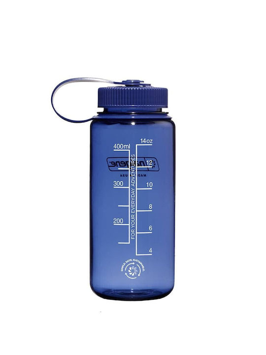 Nalgene Wide Mouth Sustain Water Bottle Plastic 500ml Blue