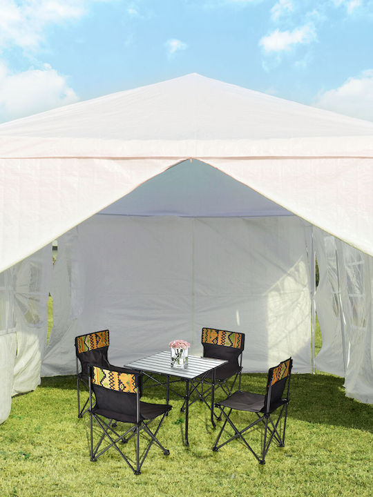 Costway Gazebo De Grădină Alb 3x9m