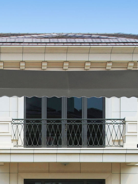 Costway Τέντα Βεράντας με Led Γκρι 2x3.95m