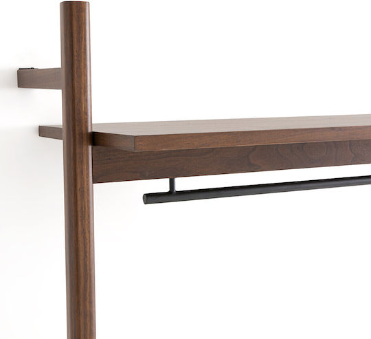 Mobilier de Intrare cu Cuier & Dulap pentru Pantofi Walnut 103.6x40x225cm