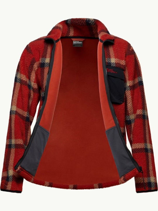 Ανδρική Ζακέτα Fleece Κόκκινο