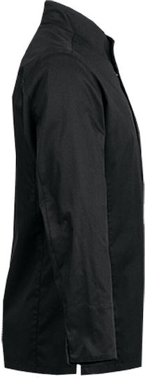 Clement Design Σακάκι Σεφ Unisex Μαύρο με Μακρύ Μανίκι Catane