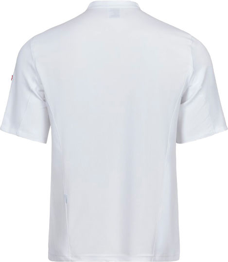 Velilla Coat Chef 100% Microfiber Unisex White with Long Sleeve 405209