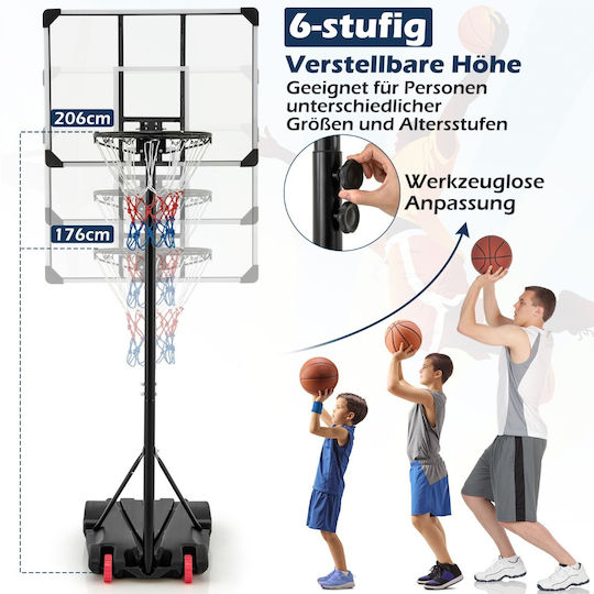 Costway Copii Baschet Exterior cu stand