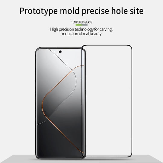 Pinwuyo 3D Tempered Glass Black (Xiaomi 14 Pro)