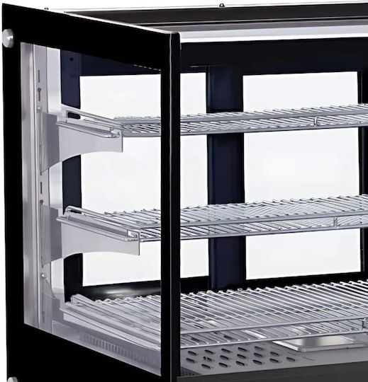 Θερμαινόμενη Επιτραπέζια Βιτρίνα 900x530x730mm Dynamic Gn-900hrt Black