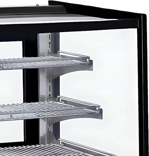 Θερμαινόμενη Επιτραπέζια Βιτρίνα 900x530x730mm Dynamic Gn-900hrt Black