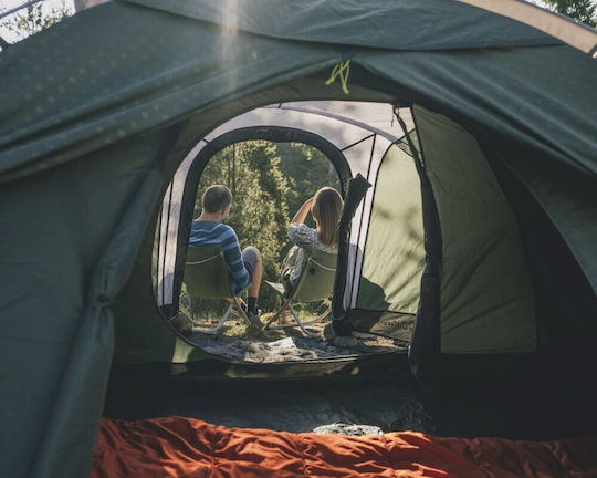 Outwell Cloud 5 Σκηνή Camping Igloo Πράσινη με Διπλό Πανί 4 Εποχών για 5 Άτομα 360x320x185εκ.