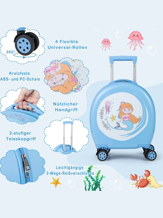 Costway Set De 4 Valize De Călătorie Sclere Multicolore Cu 4 Roți