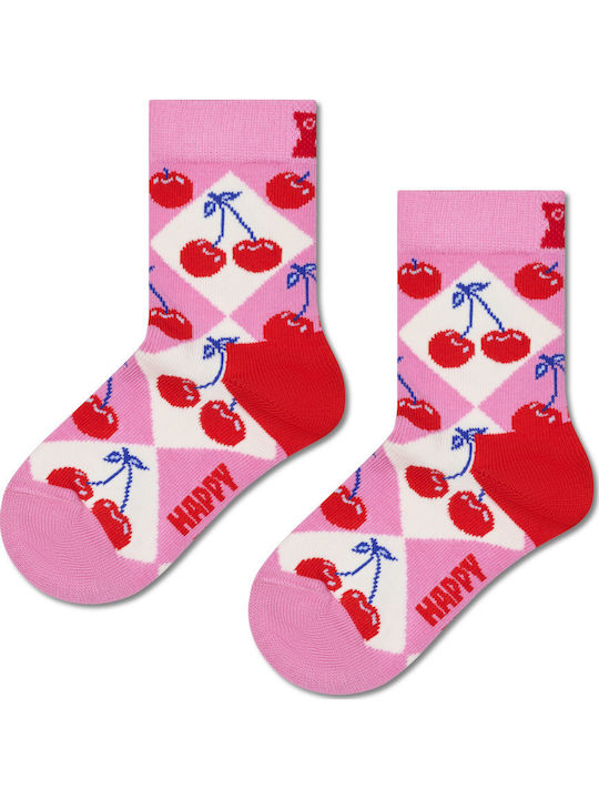 Happy Socks Kids' Socks Kids Fuchsia 2 Pairs