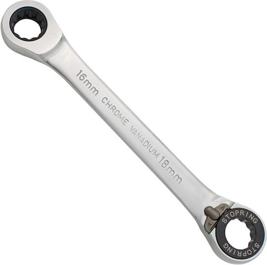 Unior Double Polygon Wrench Straight with Ratchet Mechanism 12x13mm