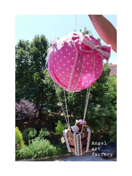 Handgefertigte Kinder-Deckenleuchte Heißluftballon