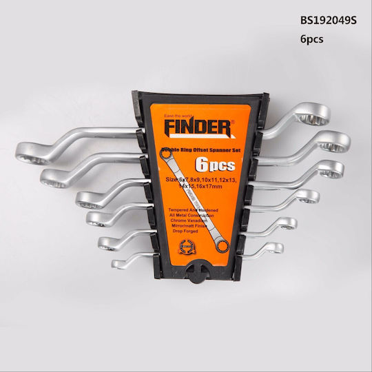 Finder Set 6 Doppelt Polygon-Schlüssel Gebogen