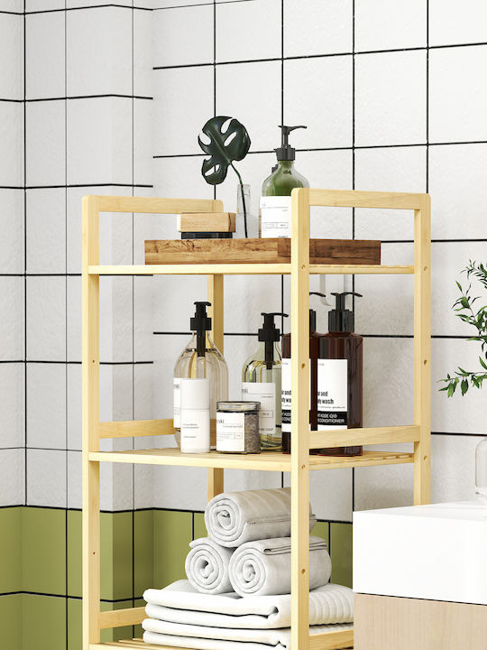 HomCom Regal Badewannenregal Hölzernes 43.5x31.5x142cm