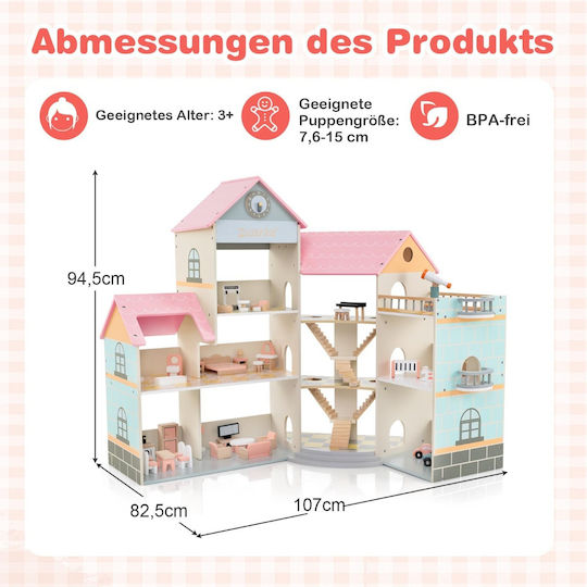 Costway Holzpuppenhaus