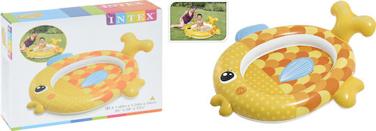 Intex Friendly Goldfish Детски Овален Басейн 36л Надуваем 140x124x34см Жълт