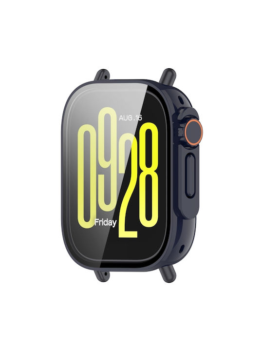 Tempered Film Case Protective Plastic Case in Blue color for Redmi Watch 5 Lite
