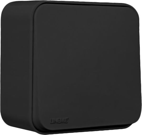 Lineme Wall-Mounted Wall Switch Single with Frame Aller Retour Black