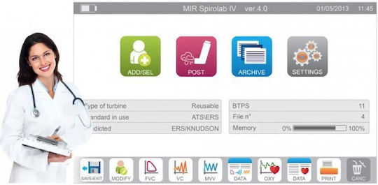 MIR Σπιρόμετρο Spirolab New