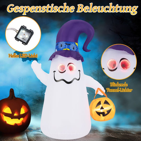 Costway Inflatable Ghost 1.80 M Pumpkin Led Lights Halloween Cm24941de