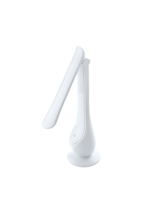 Eko Light Wiederaufladbar LED Schreibtischlampe in Weiß Farbe