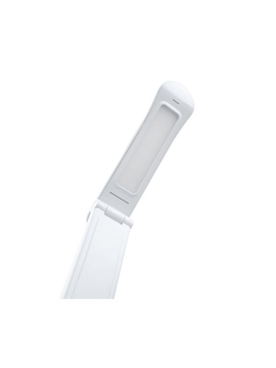 Eko Light Wiederaufladbar LED Schreibtischlampe in Weiß Farbe