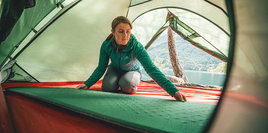 Robens Campground 50 Self-Inflating Single Camping Sleeping Mat 195x63cm Thickness 5cm in Green color