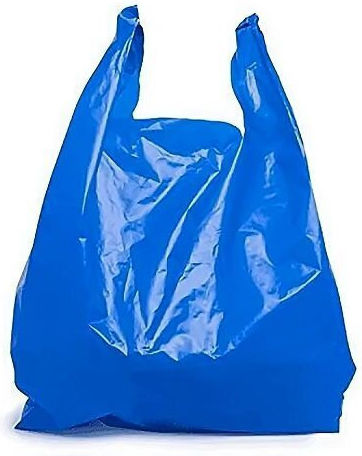 Plastic Packaging Bags Tank Top Type Blue 1kg Νο80