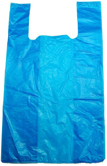 Plastiktüten für Verpackungen Hemdchen-Typ Blau 45cm 1kg