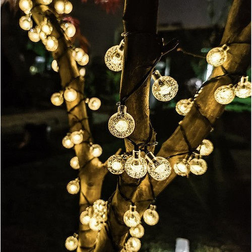 Gardlov Hanging Solar Light Garland Warm White with Photocell IP44