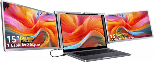 Extralink S600 15 Inch Full HD IPS Dual Screen Monitor for Laptop