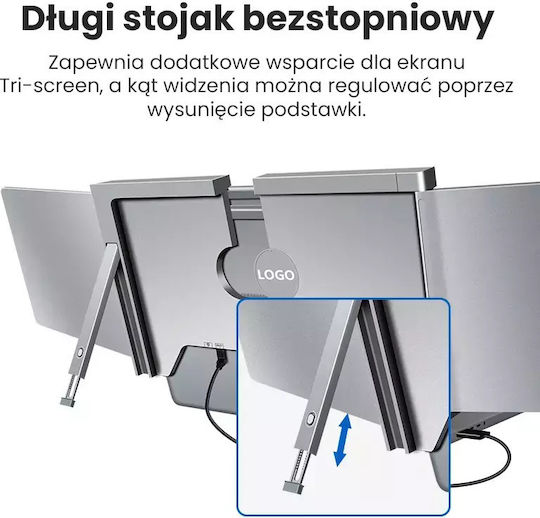 Extralink S600 15 Inch Full HD IPS Dual Screen Monitor for Laptop