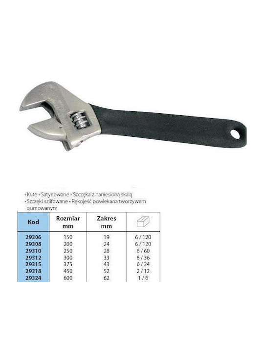 Proline French Wrench with Adjustable Opening 33mm 300mm